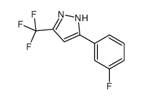 3-(3-fluorophenyl)-5-(trifluoromethyl)-2H-pyrazole结构式