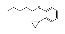 1-cyclopropyl-2-pentylsulfanylbenzene Structure