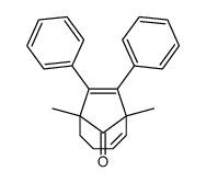 1,6-dimethyl-7,8-diphenylbicyclo[4.2.1]nona-4,7-dien-9-one Structure