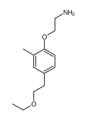 2-[4-(2-ethoxyethyl)-2-methylphenoxy]ethanamine结构式