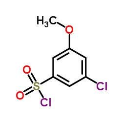 3-Chloro-5-methoxybenzenesulfonyl chloride Structure