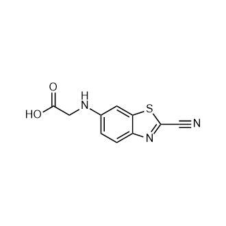 (2-Cyanobenzo[d]thiazol-6-yl)glycine Structure