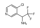 1-(4-chloropyridin-3-yl)-2,2,2-trifluoroethanamine结构式