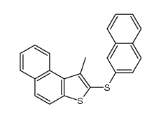 1-methyl-2-(2-naphthylsulfanyl)naphtho[2,1-b]thiophene结构式