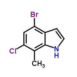 4-Bromo-6-chloro-7-methyl-1H-indole图片