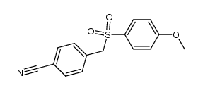 4-(((4-methoxyphenyl)sulfonyl)methyl)benzonitrile Structure
