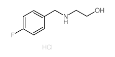 2-[(4-Fluorobenzyl)amino]ethanol hydrochloride Structure