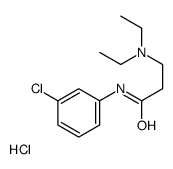 N-(3-chlorophenyl)-3-(diethylamino)propanamide,hydrochloride结构式