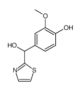 4-(Hydroxy-thiazol-2-yl-methyl)-2-methoxy-phenol结构式