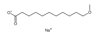 sodium 11-methoxyundecanoate结构式