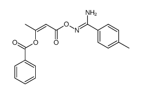 p-toluamide O-(3-benzoxy-2-butenoyl)oxime结构式