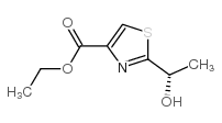 4-Thiazolecarboxylicacid,2-(1-hydroxyethyl)-,ethylester,(S)-(9CI)结构式