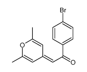 1-(4-bromophenyl)-2-(2,6-dimethylpyran-4-ylidene)ethanone结构式