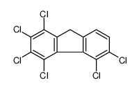 1,2,3,4,5,6-hexachloro-9H-fluorene Structure