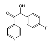 2-(4-fluorophenyl)-2-hydroxy-1-pyridin-4-ylethanone结构式