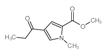 methyl 1-methyl-4-propionyl-1H-pyrrole-2-carboxylate Structure