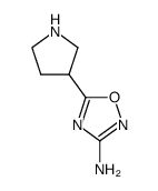 5-Pyrrolidin-3-yl-[1,2,4]oxadiazol-3-ylamine Structure