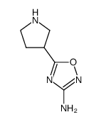 5-Pyrrolidin-3-yl-[1,2,4]oxadiazol-3-ylamine结构式