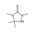 2,4,5,5-Tetramethyl-[1,2,4]triazolidine-3-thione结构式