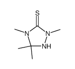 2,4,5,5-Tetramethyl-[1,2,4]triazolidine-3-thione Structure