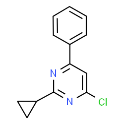 4-Chloro-2-cyclopropyl-6-phenylpyrimidine Structure