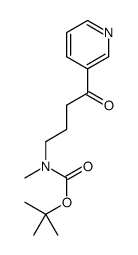 N-Boc-4-(methylamino)-1-(3-pyridyl)-1-butanone结构式