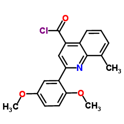 2-(2,5-Dimethoxyphenyl)-8-methyl-4-quinolinecarbonyl chloride picture