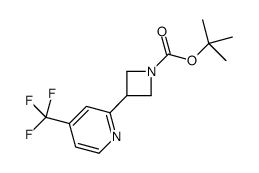 tert-butyl 3-(4-(trifluoromethyl)pyridin-2-yl)azetidine-1-carboxylate结构式