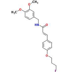 (E)-N-(3,4-DIMETHOXYBENZYL)-3-[4-(3-FLUOROPROPOXY)PHENYL]-2-PROPENAMIDE结构式