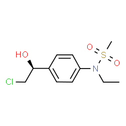 N-{4-[(1S)-2-chloro-1-hydroxyethyl]phenyl}-N-ethylmethanesulfonamide Structure