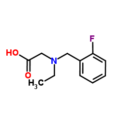 N-Ethyl-N-(2-fluorobenzyl)glycine Structure