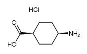 Cis 4-aminocyclohexanecarboxylic acid hydrochloride Structure