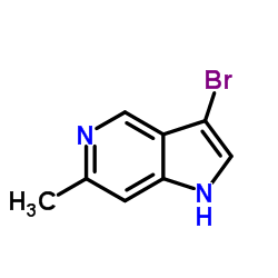 3-Bromo-6-Methyl-5-azaindole结构式