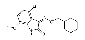 4-bromo-3-(cyclohexylmethoxyamino)-7-methoxyindol-2-one Structure