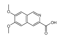 6,7-dimethoxyisoquinoline-3-carboxylic acid结构式