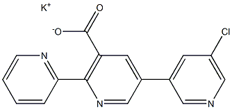 potassium 5-(5-chloropyridin-3-yl)-2-(pyridin-2-yl)nicotinate Structure