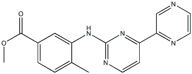 methyl 4-methyl-3-((4-(pyrazin-2-yl)pyrimidin-2-yl)amino)benzoate图片