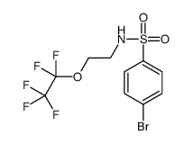 4-Bromo-N-[2-(pentafluoroethoxy)ethyl]benzenesulfonamide结构式