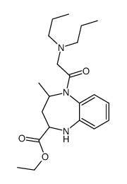 ethyl 5-[2-(dipropylamino)acetyl]-4-methyl-1,2,3,4-tetrahydro-1,5-benzodiazepine-2-carboxylate Structure