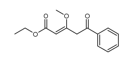 ethyl 3-methoxy-5-oxo-5-phenylpent-2-enoate Structure