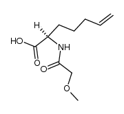 (R)-2-(2-methoxyacetamido)hept-6-enoic acid Structure
