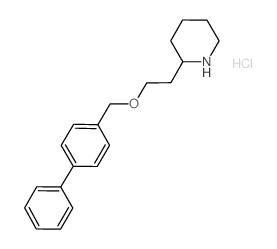 2-[2-([1,1'-Biphenyl]-4-ylmethoxy)ethyl]-piperidine hydrochloride结构式
