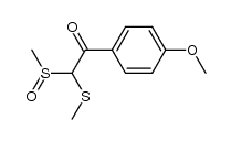 ω-(Methylthio)-ω-(methylsulfinyl)-p-methoxyacetophenone Structure