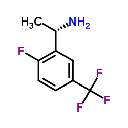 (1S)-1-[2-Fluoro-5-(trifluoromethyl)phenyl]ethanamine结构式