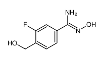 (Z)-3-fluoro-N'-hydroxy-4-(hydroxymethyl)benzimidamide结构式