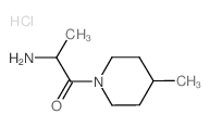 2-Amino-1-(4-methyl-1-piperidinyl)-1-propanone hydrochloride结构式