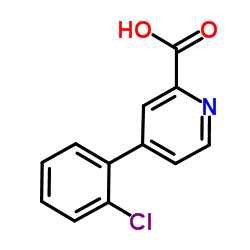 4-(2-Chlorophenyl)-2-pyridinecarboxylic acid结构式