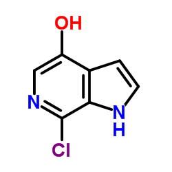 7-Chloro-1H-pyrrolo[2,3-c]pyridin-4-ol结构式