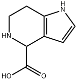 4,5,6,7-Tetrahydro-1H-pyrrolo[3,2-c]pyridine-4-carboxylic acid结构式