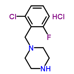 1-(2-Chloro-6-fluorobenzyl)piperazine hydrochloride (1:1)结构式